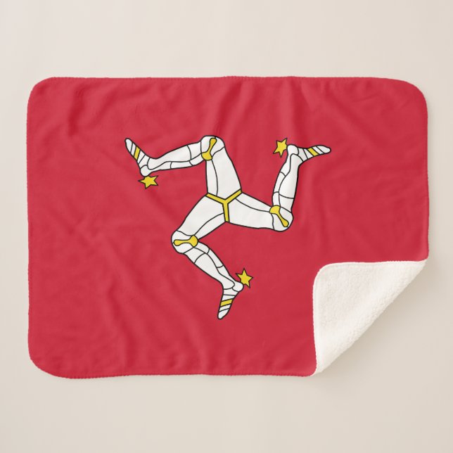 Flagge der Insel Man Sherpadecke (Vorderseite (Horizontal))