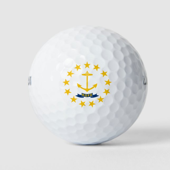 Flagge der Insel Rhode Golfball (Vorderseite)
