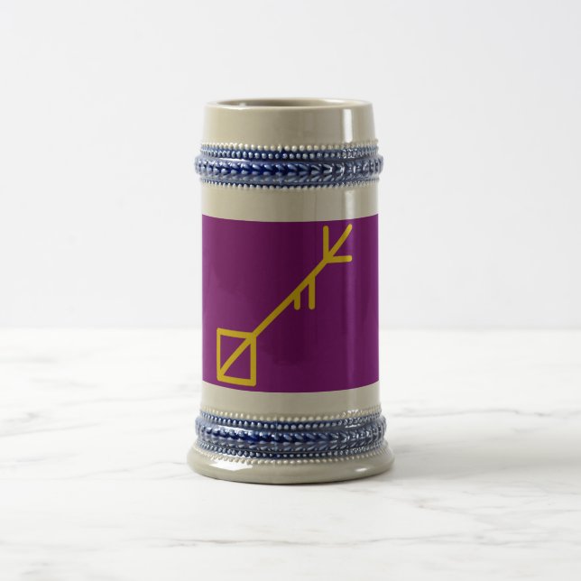 Flagge der Insel Sessrumnir Bierglas (Mittel)