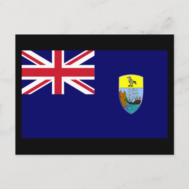 Flagge der Insel St. Helena Postkarte (Vorderseite)