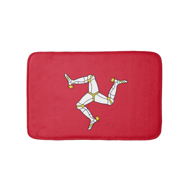 Flagge der Isle of Man Badematte (Vorderseite)