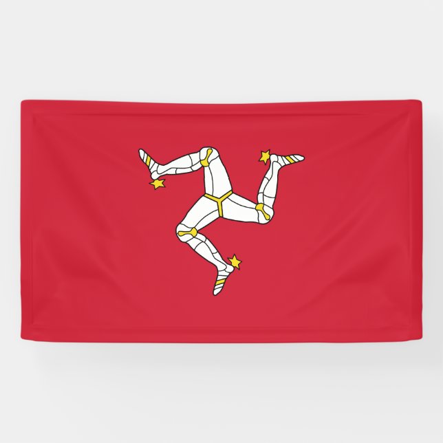 Flagge der Isle of Man Banner (Horizontal)