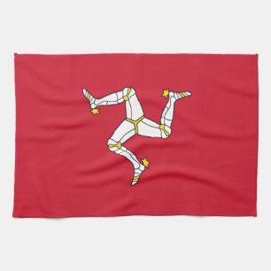 Flagge der Isle of Man Geschirrtuch