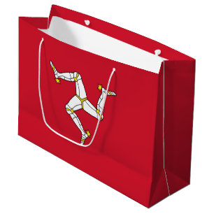 Flagge der Isle of Man Große Geschenktüte
