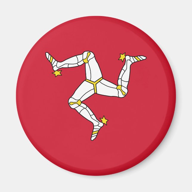 Flagge der Isle of Man Magnet (Vorne)
