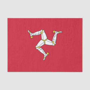 Flagge der Isle of Man Seidenpapier