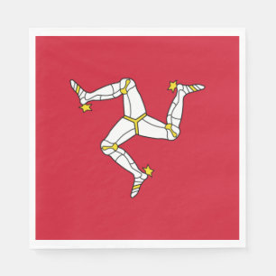 Flagge der Isle of Man Serviette