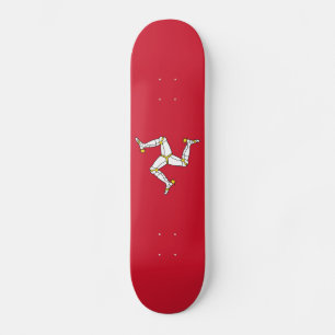 Flagge der Isle of Man Skateboard
