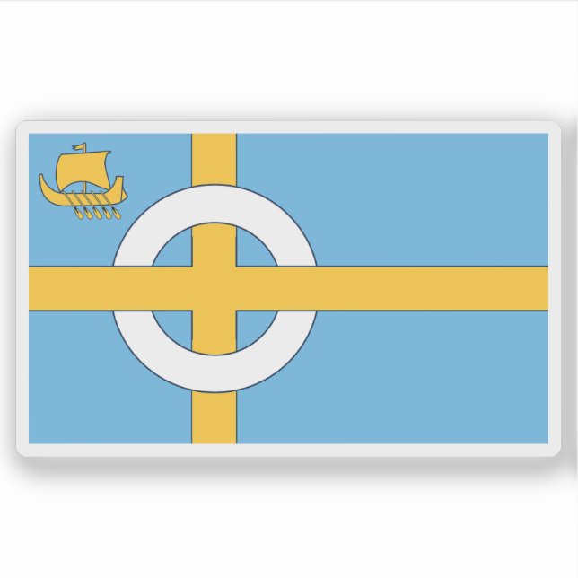 Flagge der Isle of Skye, Schottland Aufkleber (Vorderseite)