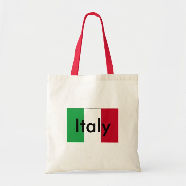 Flagge der Italien-Budget-Tasche Tragetasche (Vorne)