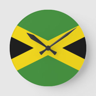 Flagge der Jamaika-Uhr Runde Wanduhr