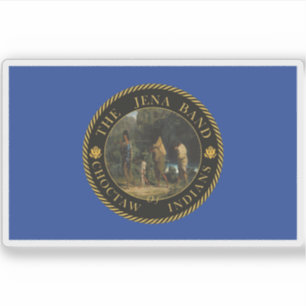 Flagge der Jena-Gruppe der Choctaw-Amerikanische U Aufkleber