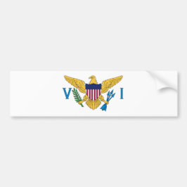 Flagge der Jungfrau der Vereinigten Staaten Autoaufkleber