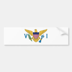 Flagge der Jungfrau der Vereinigten Staaten Autoaufkleber