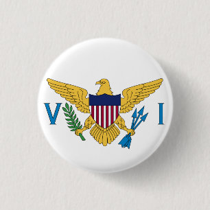 Flagge der Jungfrau der Vereinigten Staaten Button