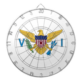 Flagge der Jungfrau der Vereinigten Staaten Dartscheibe