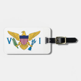 Flagge der Jungfrau der Vereinigten Staaten Gepäckanhänger
