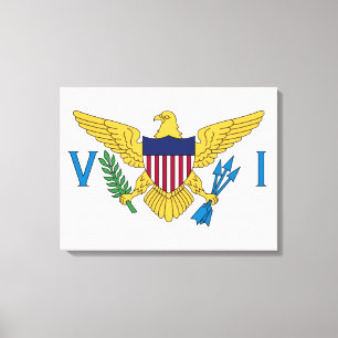 Flagge der Jungfrau der Vereinigten Staaten Leinwanddruck