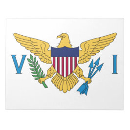 Flagge der Jungfrau der Vereinigten Staaten Notizblock