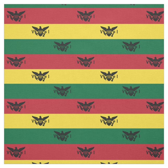 Flagge der Jungfrau der Vereinigten Staaten | Rote Stoff (Muster)