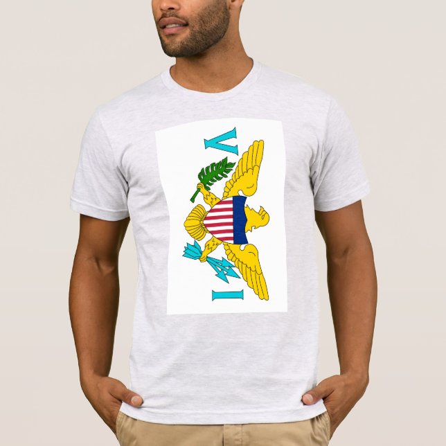 Flagge der Jungfrau der Vereinigten Staaten T-Shirt (Vorderseite)