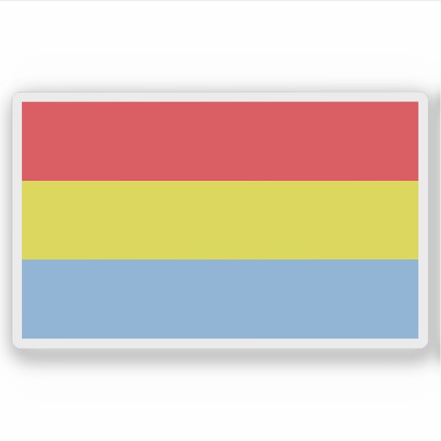 Flagge der Kafficho, Äthiopien Aufkleber (Vorderseite)