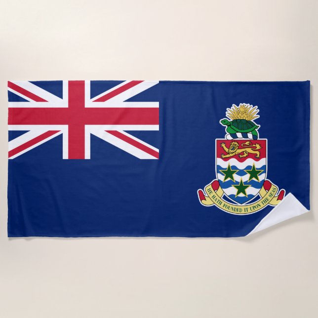 Flagge der Kaimaninseln Strandtuch (Vorderseite)
