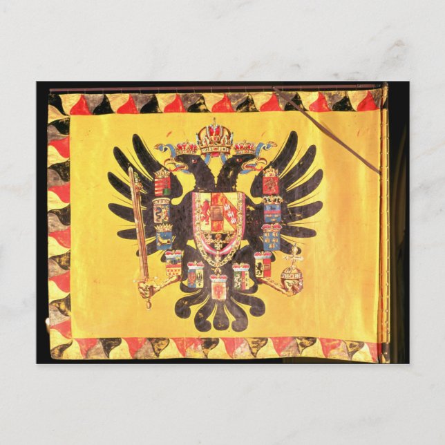 Flagge der Kaiserlichen Habsburger-Dynastie, c.170 Postkarte (Vorderseite)