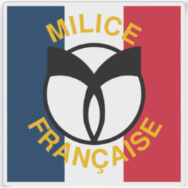 Flagge der kollaborationistischen französischen Mi Aufkleber