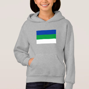 Flagge der Komi-Republik Hoodie