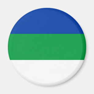 Flagge der Komi-Republik Magnet