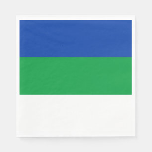Flagge der Komi-Republik Serviette