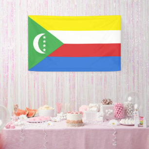Flagge der Komoren Banner