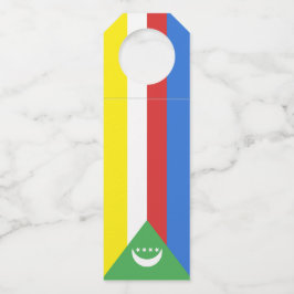 Flagge der Komoren Flaschenanhänger