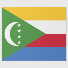 Flagge der Komoren Geschenkpapier