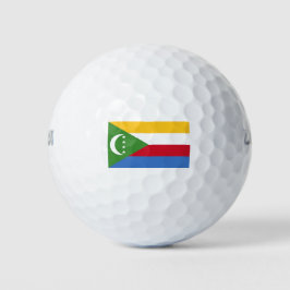 Flagge der Komoren Golfball