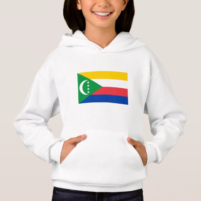 Flagge der Komoren Hoodie (Vorderseite)