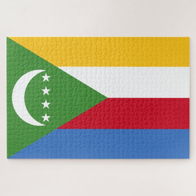 Flagge der Komoren Puzzle (Horizontal)
