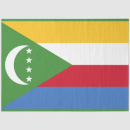 Flagge der Komoren Seidenpapier