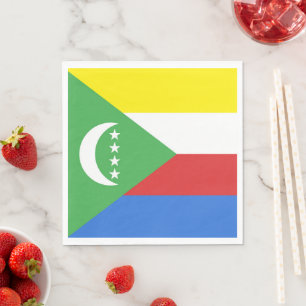Flagge der Komoren Serviette