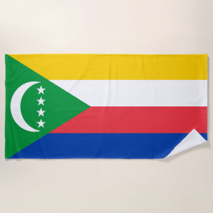 Flagge der Komoren Strandtuch