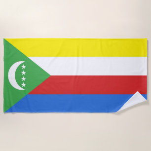 Flagge der Komoren Strandtuch