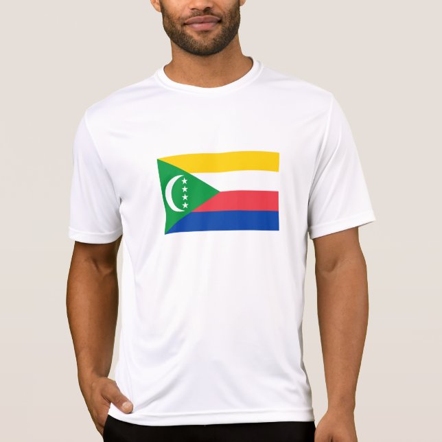 Flagge der Komoren T-Shirt (Vorderseite)