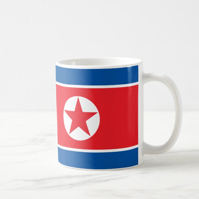 Flagge der Koreanischen Volksrepublik Tasse (Rechts)