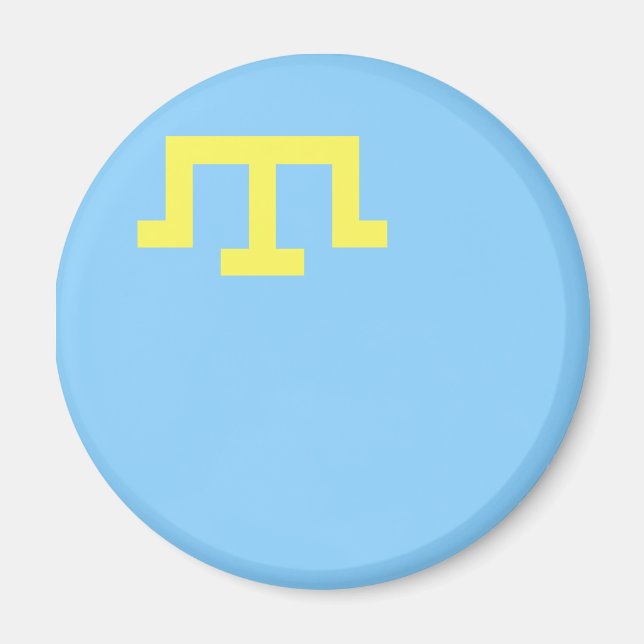 Flagge der Krimtataren Magnet (Vorne)