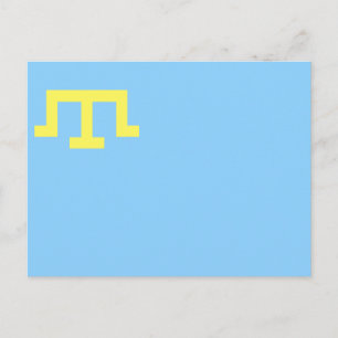Flagge der Krimtataren Postkarte