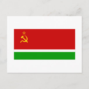 Flagge der Litauischen SSR Postkarte