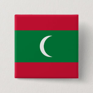 Flagge der Malediven Button