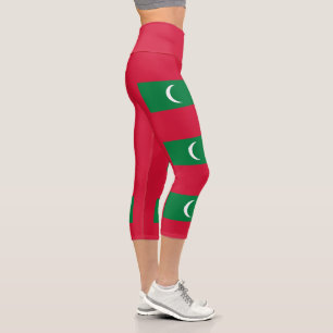 Flagge der Malediven Capri Leggings