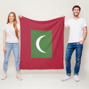 Flagge der Malediven Fleecedecke